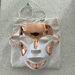 Rejuvenating LED Facial Mask with Gold Details